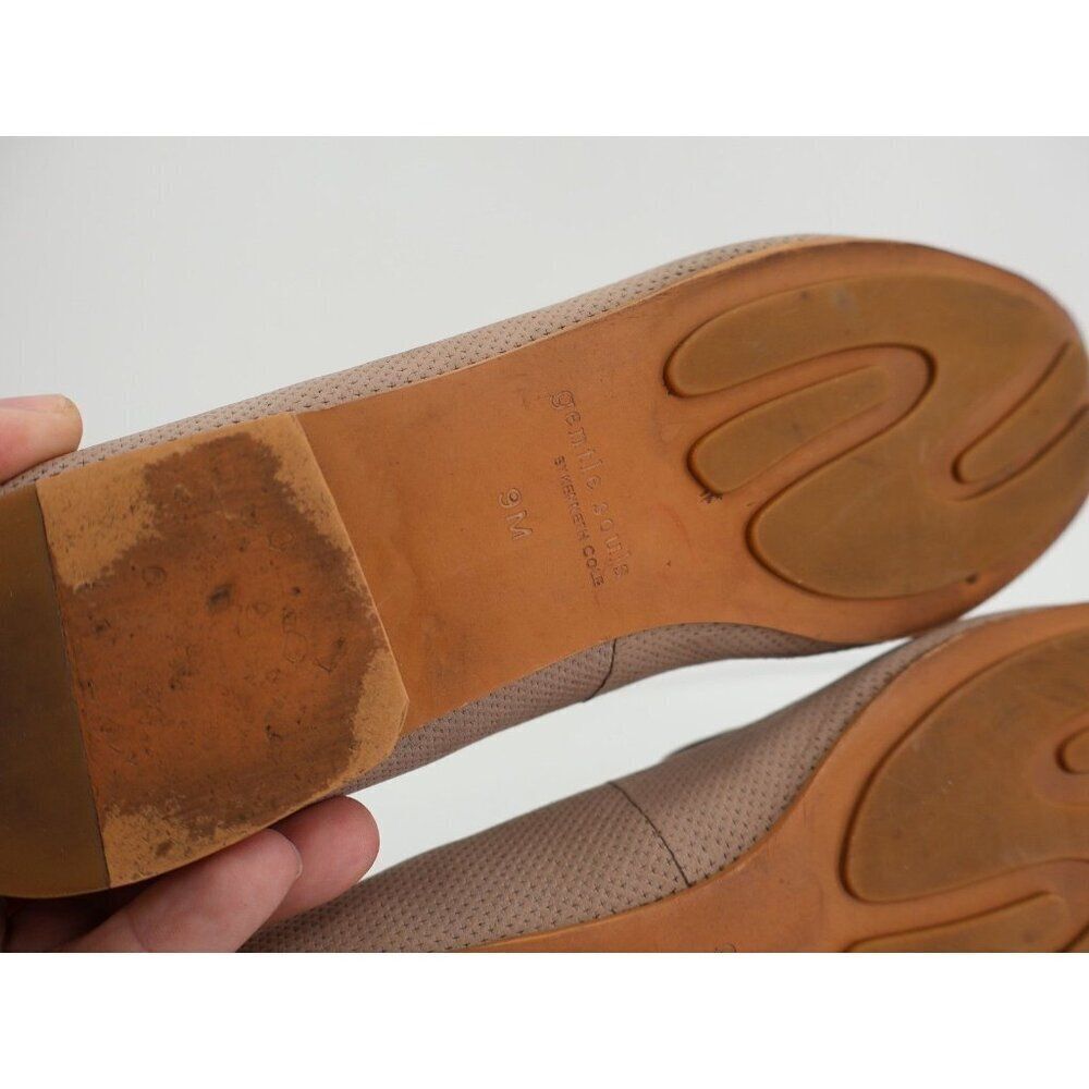 Gentle Souls Women's Eugene Loafer Size 9 Tan Leather Ballet Flats Comfy Shoe - Picture 9 of 12